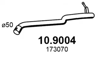 10.9004 ASSO kipufogócső