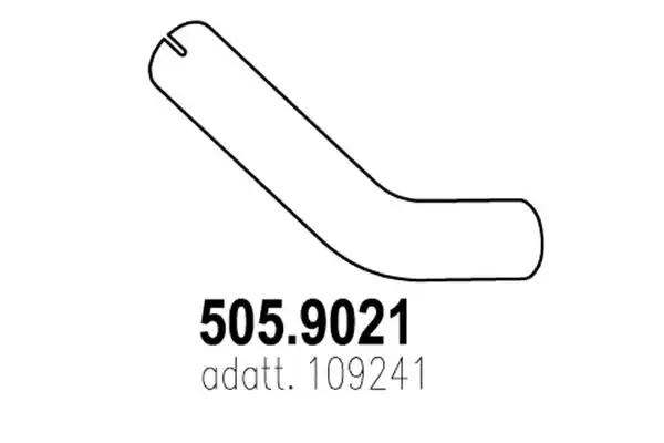 505.9021 ASSO  kipufogócső
