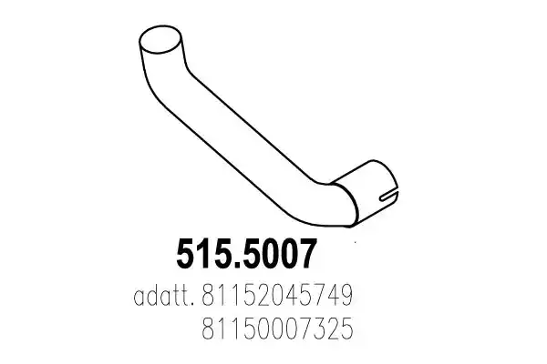 515.5007 ASSO kipufogócső