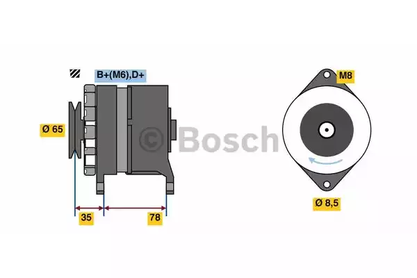 9 120 080 169 BOSCH generátor