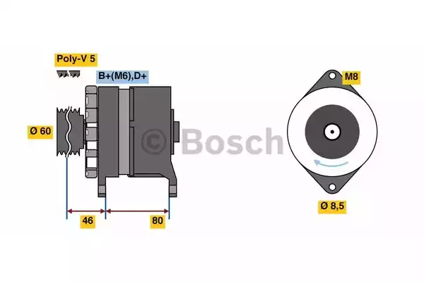 9 120 080 172 BOSCH generátor