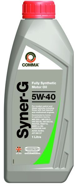 SYNER-G 5W40 1L COMMA  motorolaj