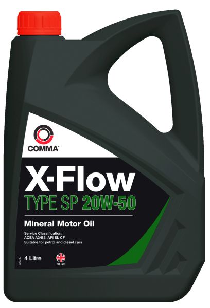 X-FLOW SP 20W50 MIN. 4L COMMA  motorolaj