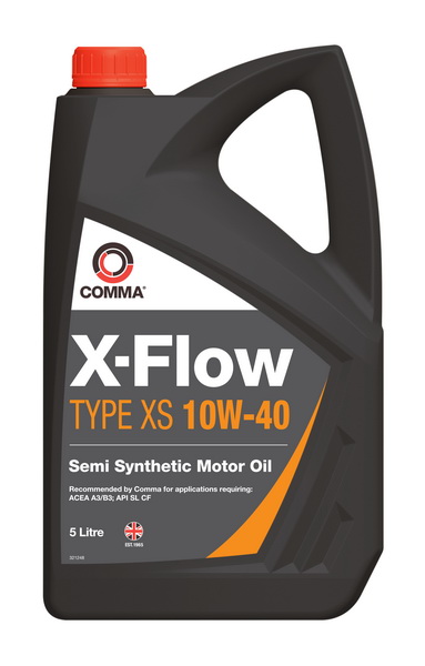 X-FLOW XS 10W40 SEMI. 5L COMMA  motorolaj