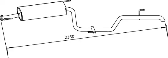 50448 DINEX hátsó hangtompító