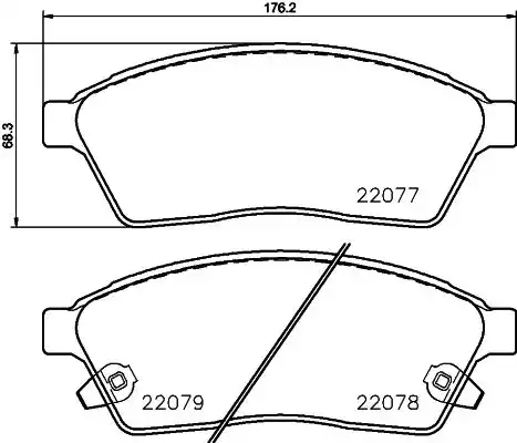 MDB3730 MINTEX fékbetét készlet, tárcsafék