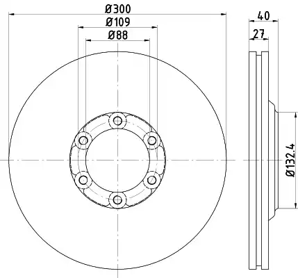 MDC2742 MINTEX féktárcsa