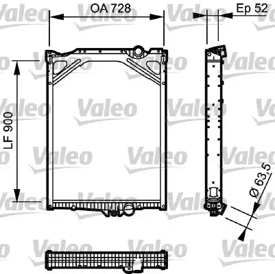 733504 VALEO NEW ORIGINAL PART hűtő, motorhűtés